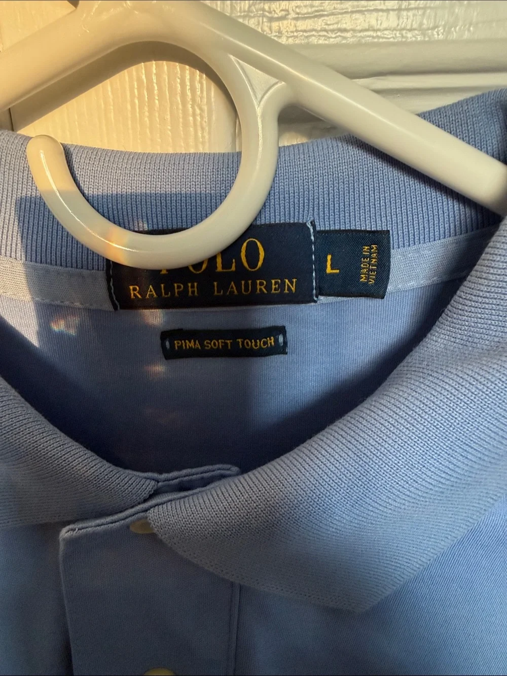 Ralph Lauren Light Blue Short-Sleeve Polo with Pony Embroidery